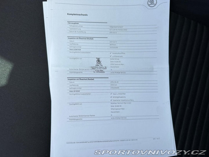 Škoda Octavia RS RS 2,0TDI 135Kw 2015