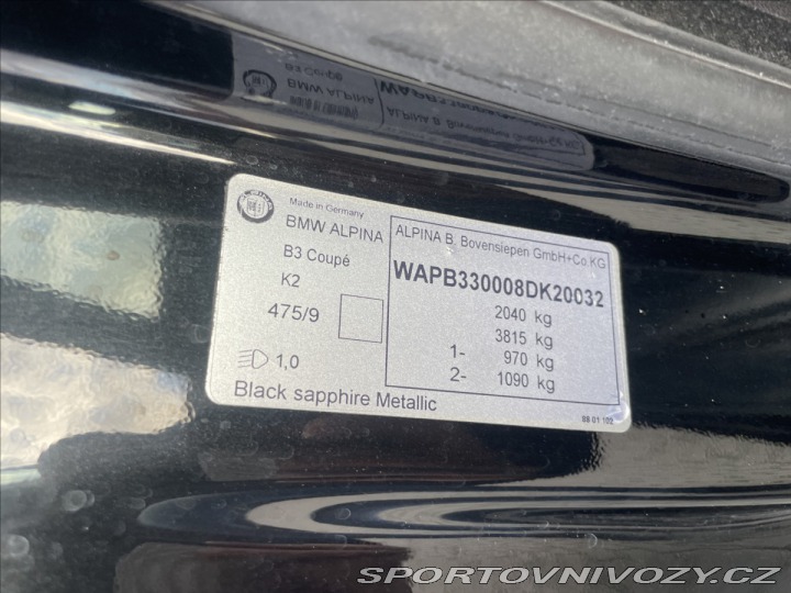 Alpina B3 3,0 S Bi-Turbo Coupe 265k 2008