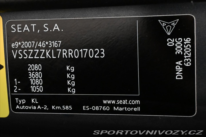 Cupra Leon 2,0 TSI ST 180kW DSG Záru 2023